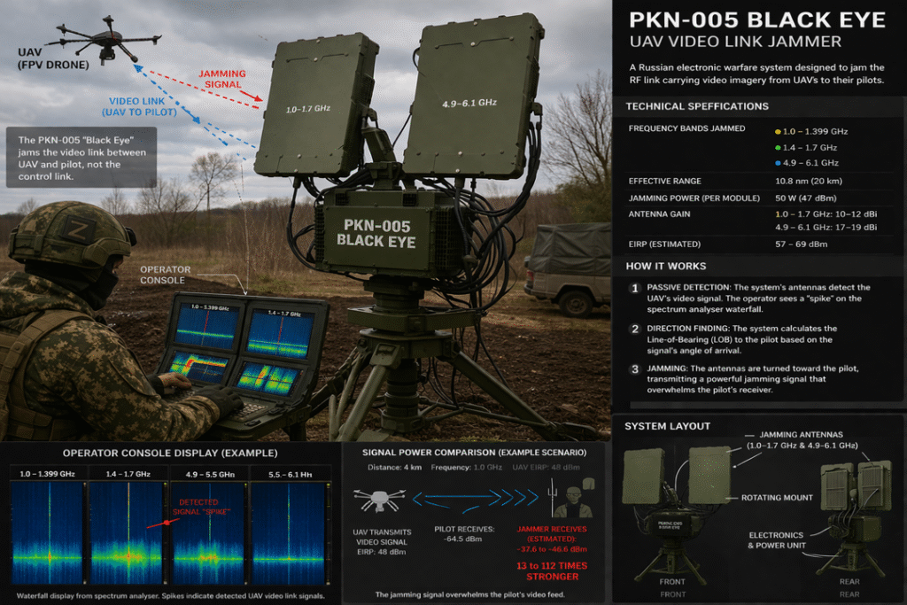 Video Nasty – Armada International The PKN-005 Black Eye Uninhabited Aerial Vehicle (UAV) jammer