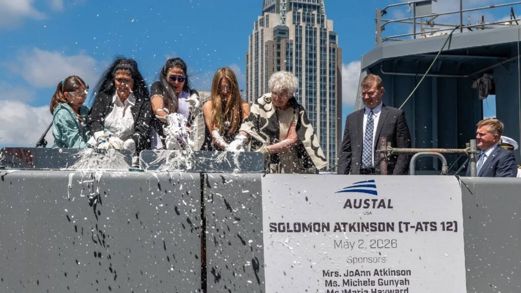 Austal USA christens second T-ATS rescue ship for US Navy   