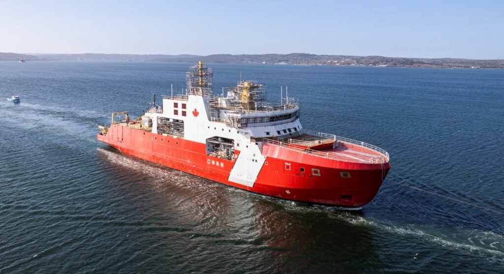 Canadian Coast Guard Launches its first of two Arctic and Offshore Patrol Ships