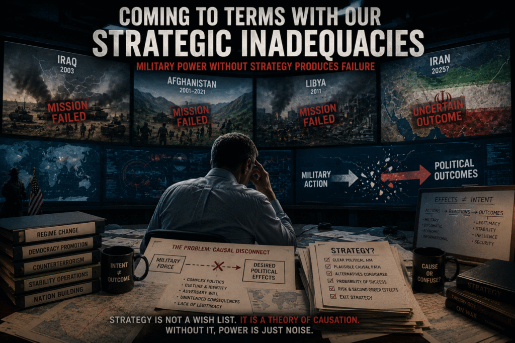 Coming to Terms With Our Strategic Inadequacies Coming to Terms With Our Strategic Inadequacies
