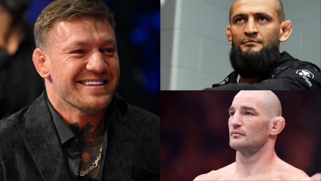 Conor McGregor, Sean Strickland and Khamzat Chimaev