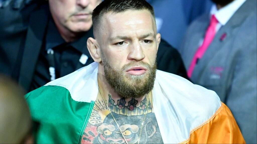 Conor McGregor walks to the Octagon at UFC 264