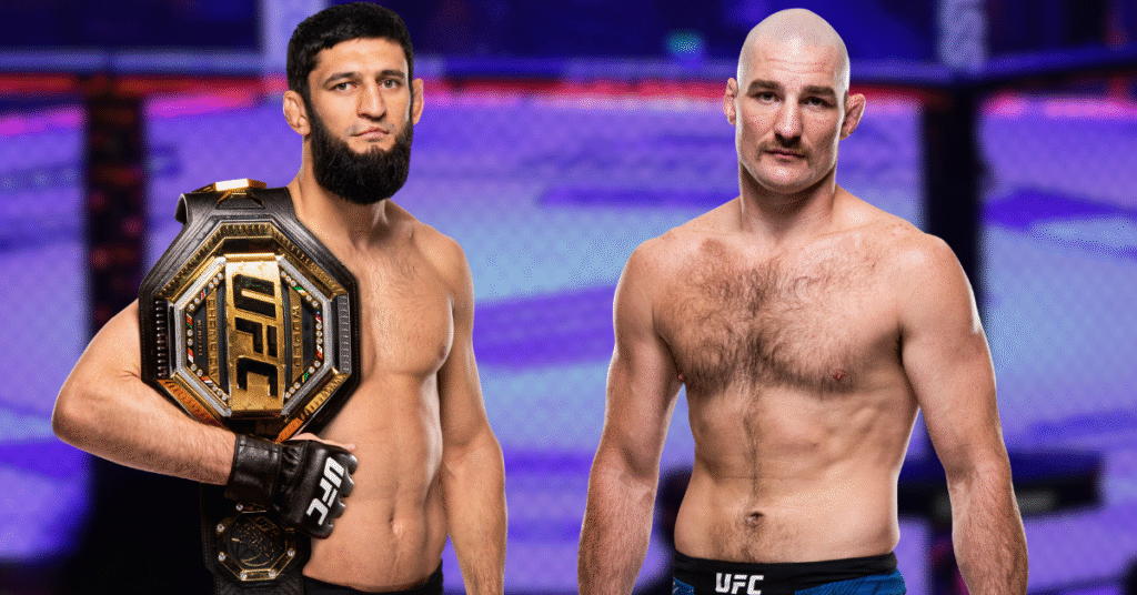 Dana White Reveals Khamzat Chimaev Is Begging For Sean Strickland Rematch Bad blood boils as Khamzat Chimaev defends middleweight title against Sean Strickland at UFC 328