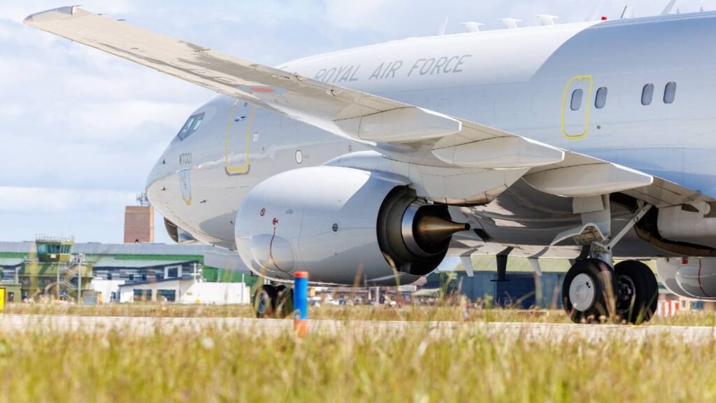 First RAF E-7 Wedgetail aircraft arrives at Lossiemouth base First RAF E-7 Wedgetail aircraft arrives at Lossiemouth base
