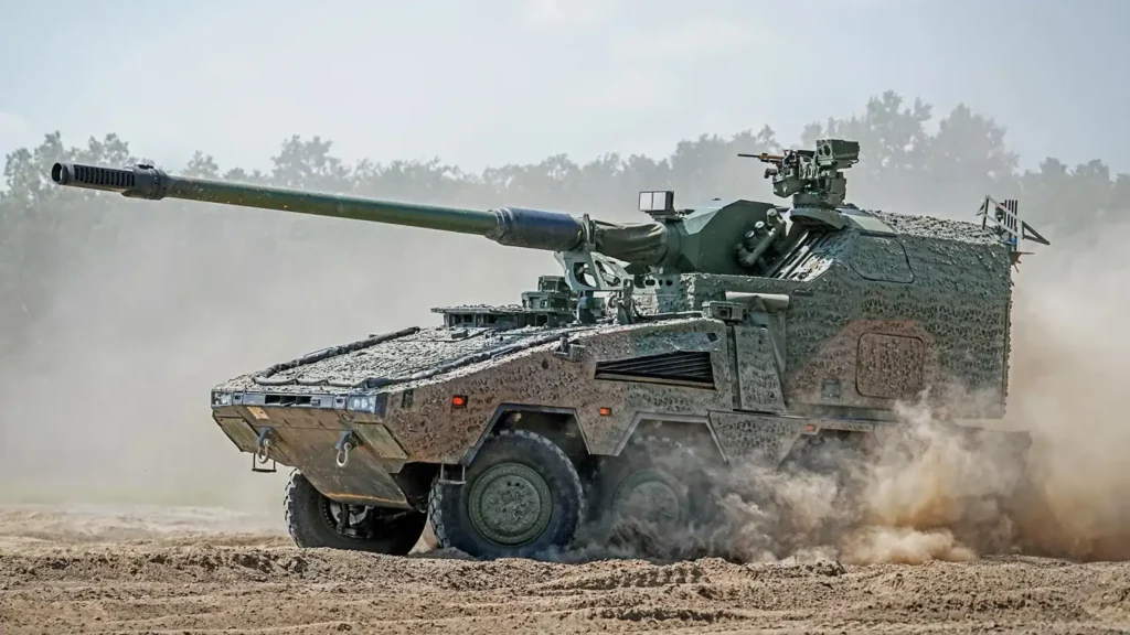 Germany’s Advanced Wheeled Artillery System RCH 155 Howitzer