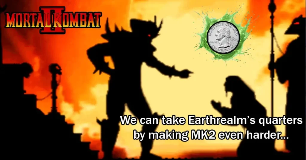 How many quarters did Mortal Kombat 2 cheat players out of while at the arcades?
