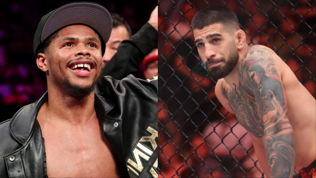 Ilia Topuria taunts Shakur Stevenson’s ‘hate’ over potential crossover fight, Stevenson responds Shakur Stevenson and Ilia Topuria