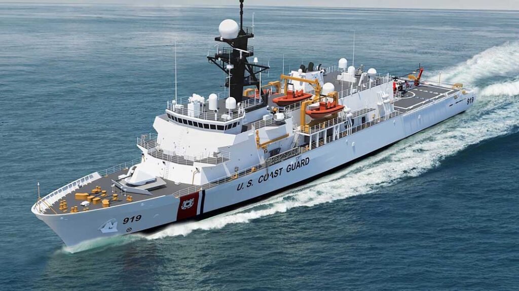 Kongsberg Maritime will supply its Promas propulsion system to the next four U.S. Coast Guard OPC Heritage Class vessels under a new contract with Austal USA. [Photo © 2026 Kongsberg Maritime]