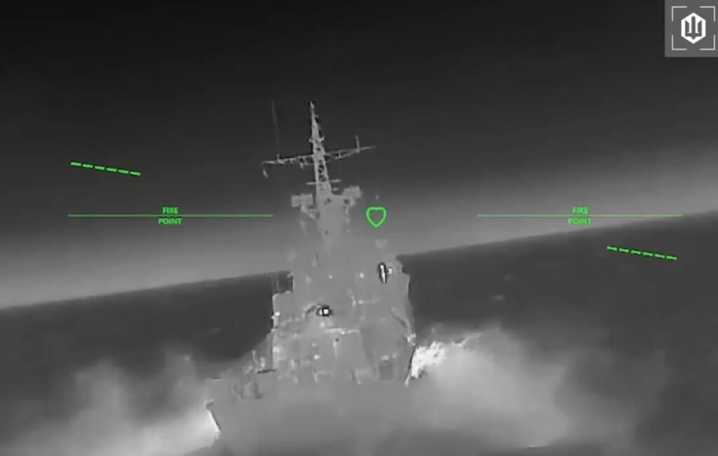 Ukraine strikes Russian naval vessel in Caspian Sea Ukraine strikes Russian naval vessel in Caspian Sea