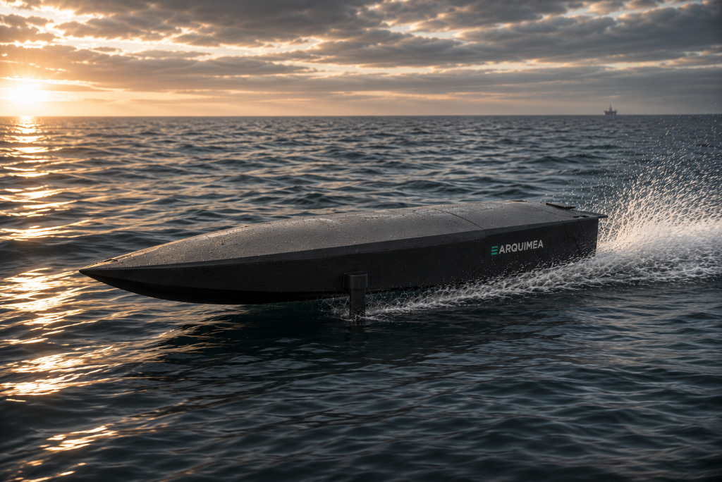 ARQUIMEA unveils Kronos Mini at Eurosatory, its new autonomous naval system, to reinforce its capabilities in naval loitering systems ARQUIMEA unveils Kronos Mini at Eurosatory, its new autonomous naval system, to reinforce its capabilities in naval loitering systems