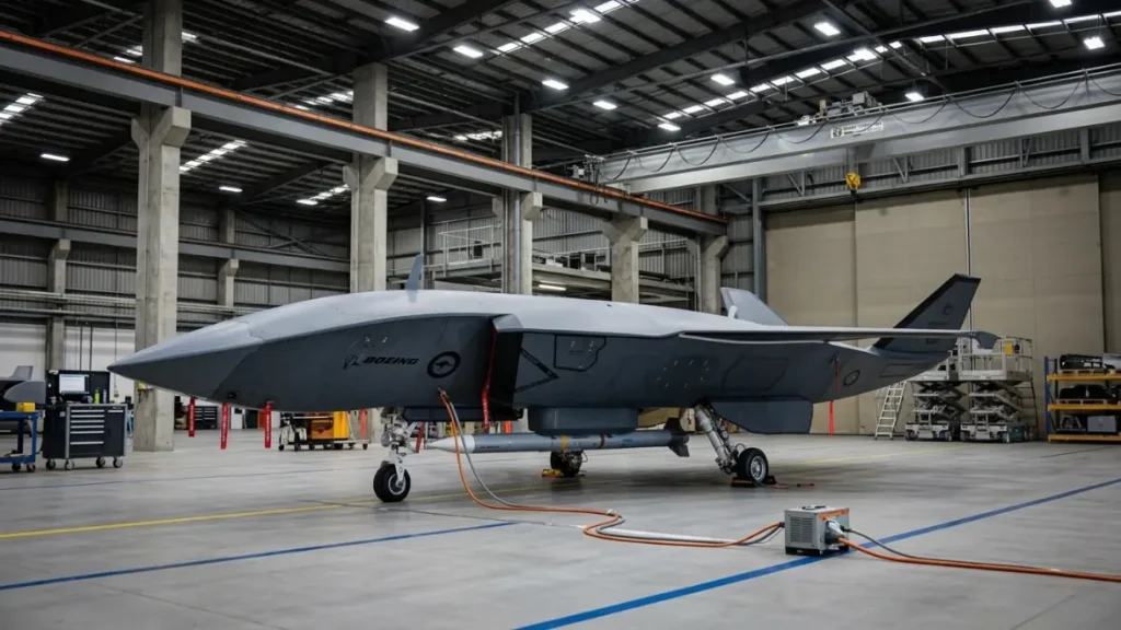 Boeing Unveils MQ-28 Ghost Bat Drone Armed With AMRAAM Missiles Boeing Unveils MQ-28 Ghost Bat Drone Armed With AMRAAM Missiles