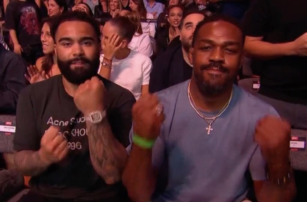 Gable Steveson Can “Dominate” at UFC 329 and thereafter with Jon Jones as mentor, per UFC Hall of Famer Gable Steveson and Jon Jones attend UFC 327