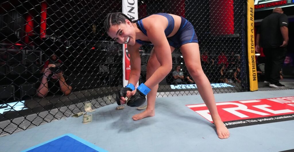 GiGi Canuto proud to be first fighter to ‘make it rain’ in octagon after winning Daniel Cormier bet on TUF 34