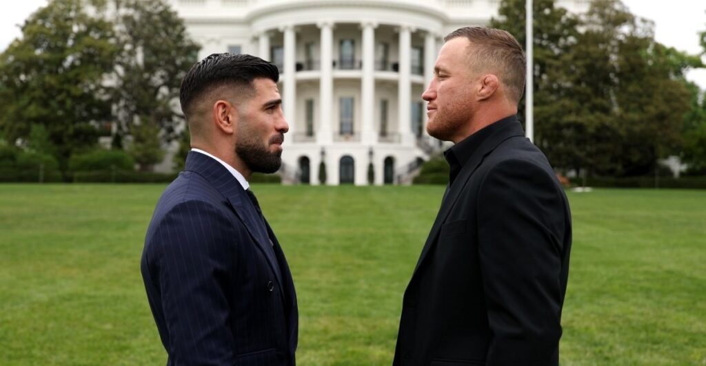 Ilia Topuria vs. Justin Gaethje war of words continues ahead of UFC White House: ‘I’m gonna break you’ Ilia Topuria vs. Justin Gaethje war of words continues ahead of UFC White House: ‘I’m gonna break you’