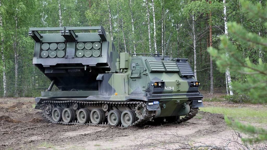 Finnish Defence Forces. Heavy rocket launcher system.  [Photo © Finnish Defence Forces.]