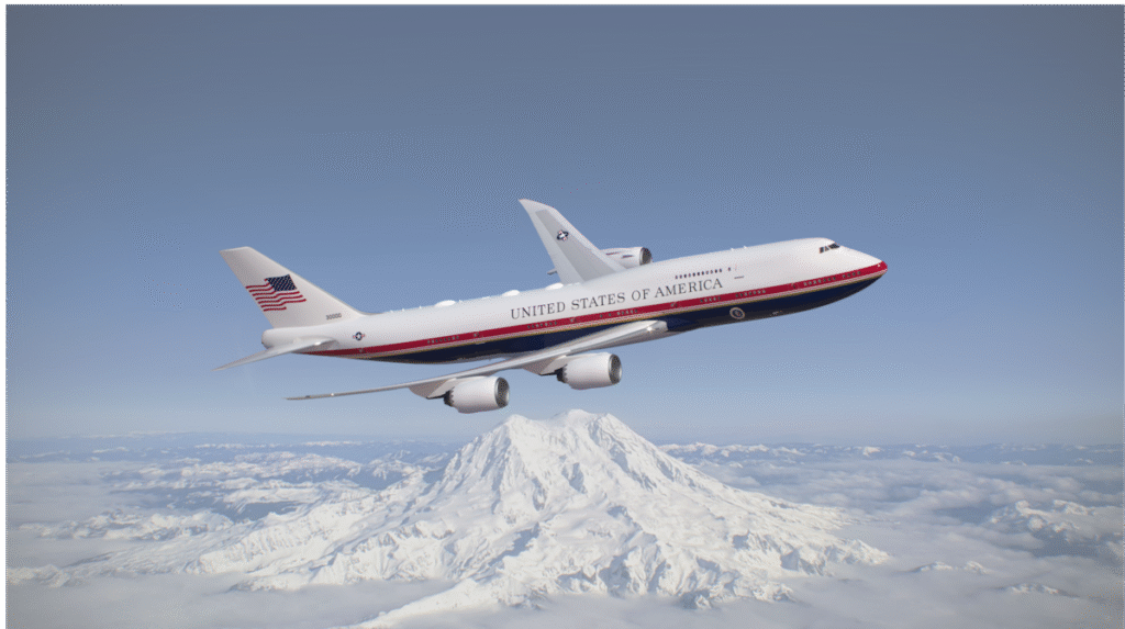 Qatari-donated Air Force One now sports red, white and blue paint job Qatari-donated Air Force One now sports red, white and blue paint job