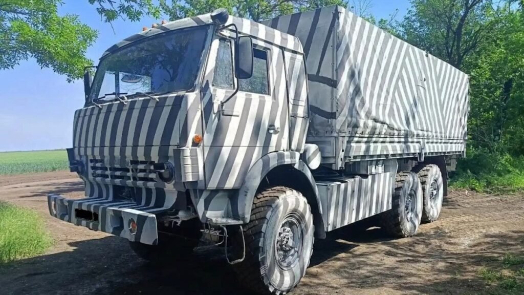 Russian Trucks Get ‘Dazzle’ Paint To Throw Off AI-Enabled Drones Russian Trucks Get ‘Dazzle' Paint To Throw Off AI-Enabled Drones