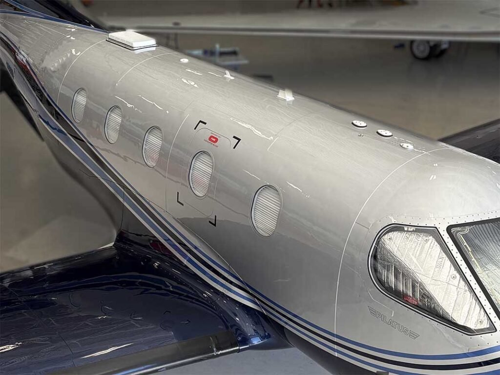 SD Government, with Pilatus and Pro Star Aviation, have received an STC from the FAA to install the Gogo Galileo HDX connectivity system on the Pilatus PC-12. [Photo SD Government]