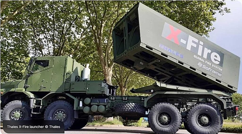 In the future, the Thales X-Fire launcher is expected to be capable of firing Chunmoo missiles for deep strike missions. (© Thales)