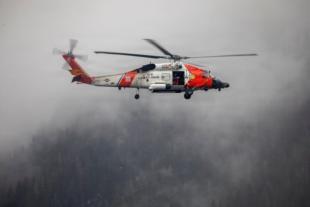 US Coast Guard helicopter crashes in Alaska with four onboard US Coast Guard helicopter crashes in Alaska with four onboard