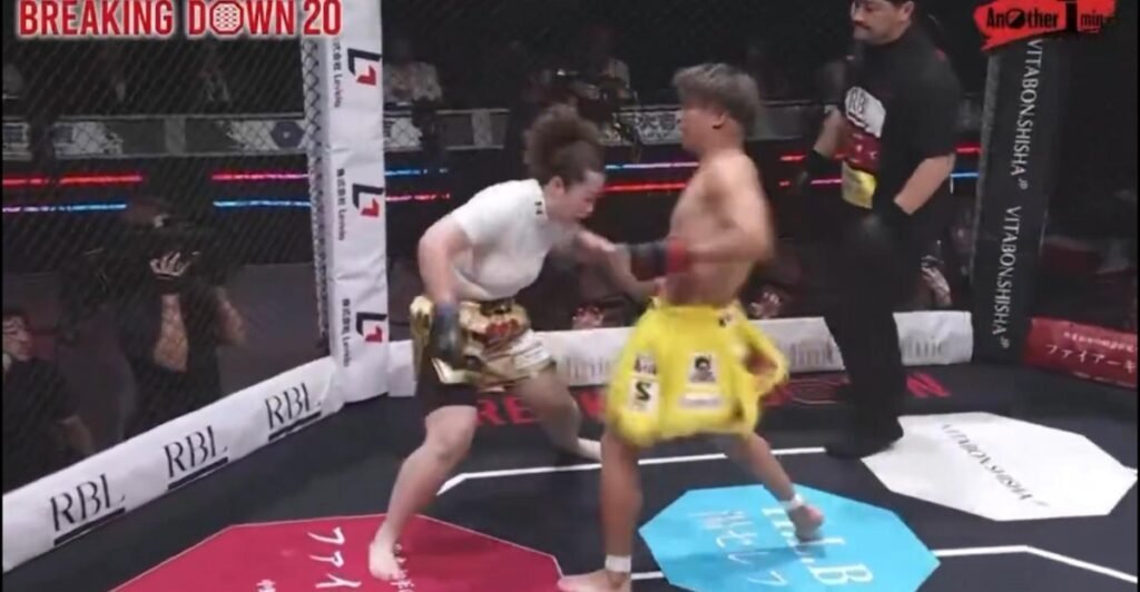 Video: ‘First-ever man vs. woman cage fight’ goes down in Japan, ends badly