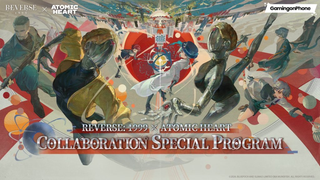 1999 x Atomic Heart collaboration is coming with new Characters, free Rewards, and more on July 23, 2026 Reverse: 1999 X Atomic Heart Collab Cover