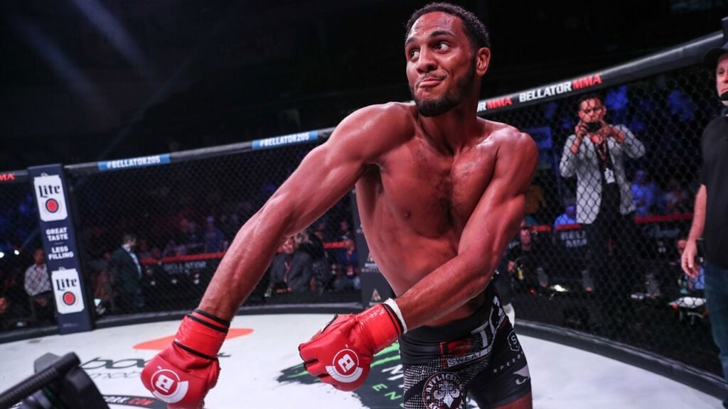 AJ McKee Jr. Set To Challenge Razhabali Shaydullaev For PFL And RIZIN 145 Pound Championship aj-mckee-celebrates-win-over-John-Macapa-at-Bellator-205