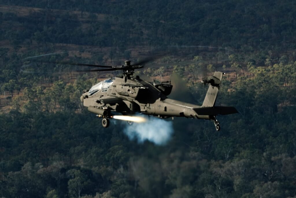 Australian Apaches fire weapons for the first time Asian Military Review magazine