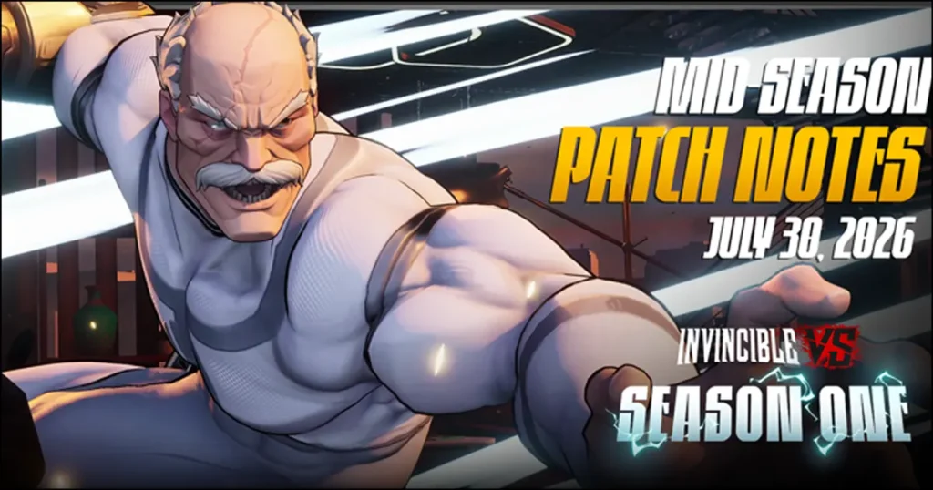 Invincible VS mid-season update patch notes released with system and character changes made to open up combos more Invincible VS mid-season update patch notes released with system and character changes made to open up combos more
