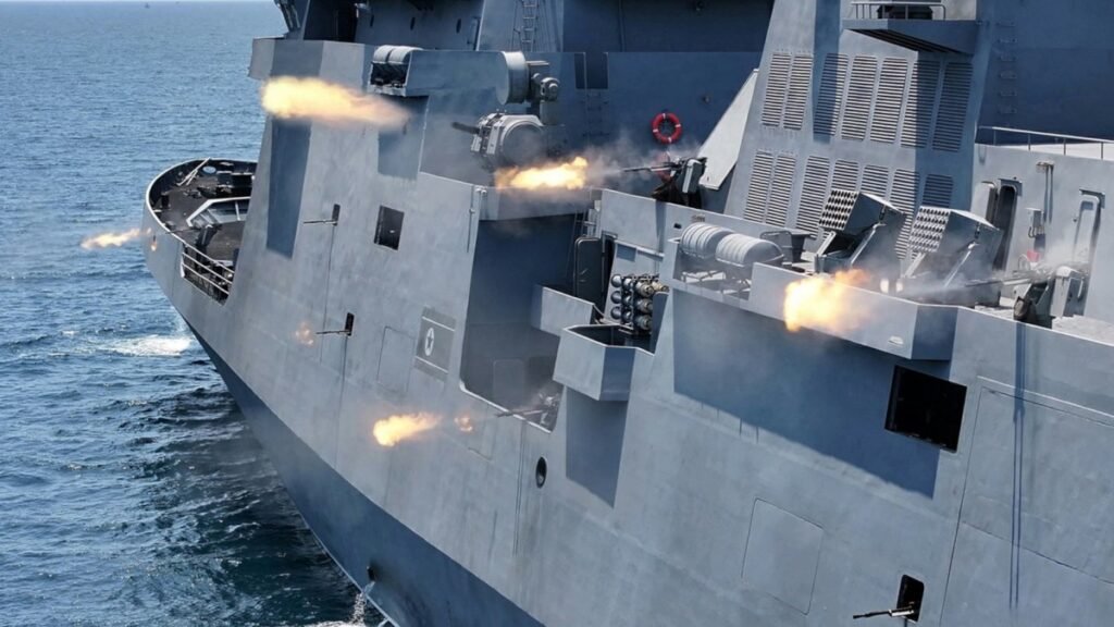 North Korea’s Frigate Bristles With A Comical Number Of Machine Guns North Korea's Frigate Bristles With A Comical Number Of Machine Guns