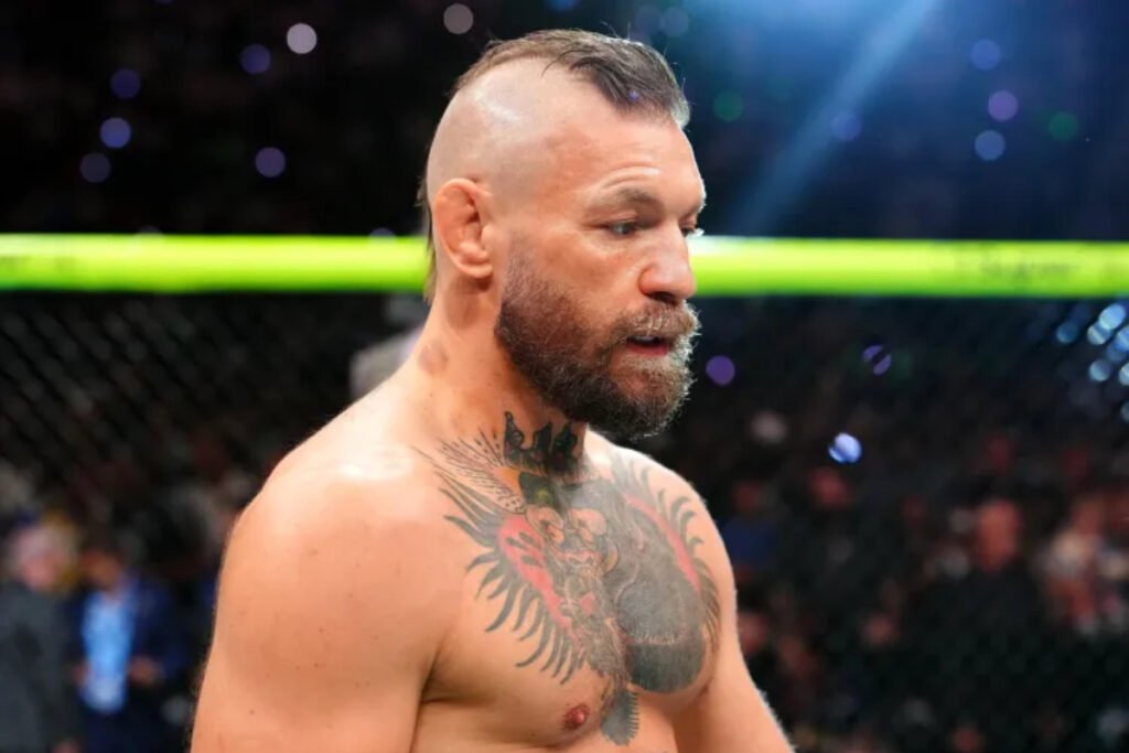 Conor McGregor ended his UFC 329 return in disappointment after a right knee injury