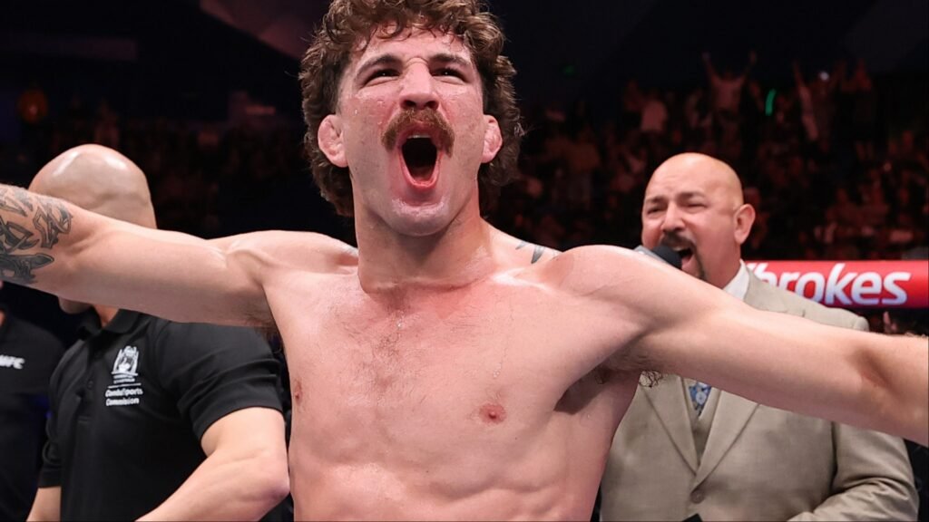 Quillan Salkilld booked for first UFC main event against Top 10 lightweight Quillan Salkilld celebrates after a win at UFC Perth