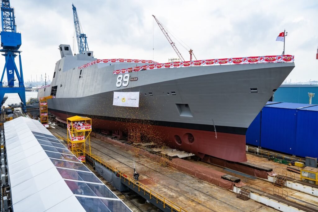 ST Engineering Launches Second MRCV For Republic of Singapore Navy ST Engineering Launches Second Multi-Role Combat Vessel For Singapore Navy