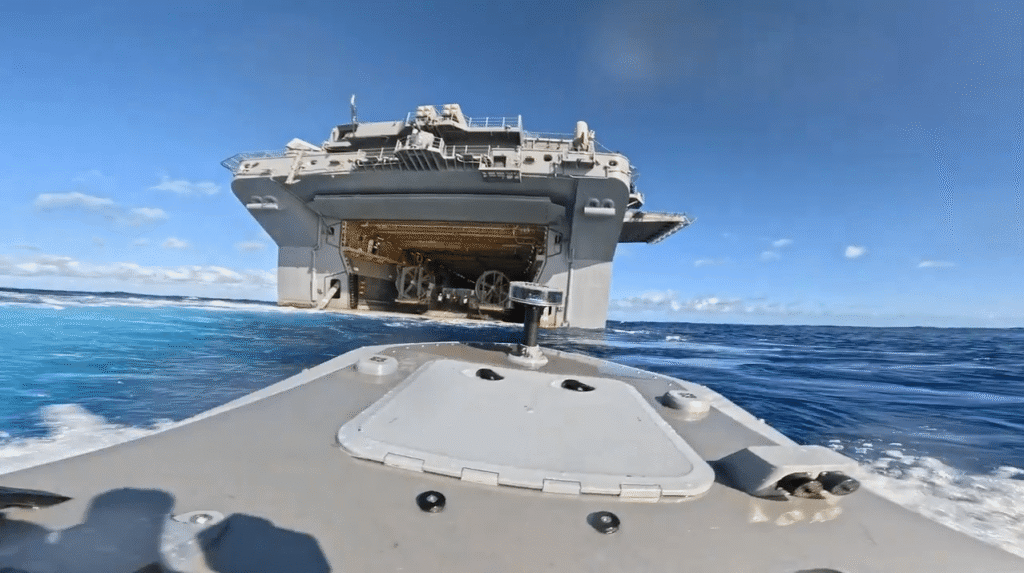 Typhoon USV Completes First-Ever At-Sea Resupply with USS Essex Typhoon USV Completes First-Ever At-Sea Resupply with USS Essex