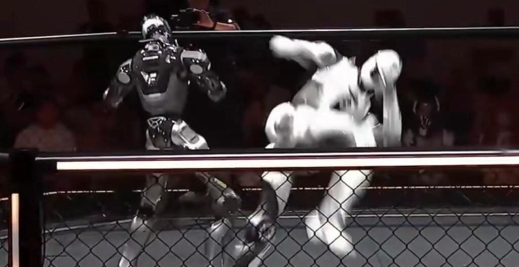 Video: First-ever robot MMA fight in China ends by decapitation Video: First-ever robot MMA fight in China ends by decapitation
