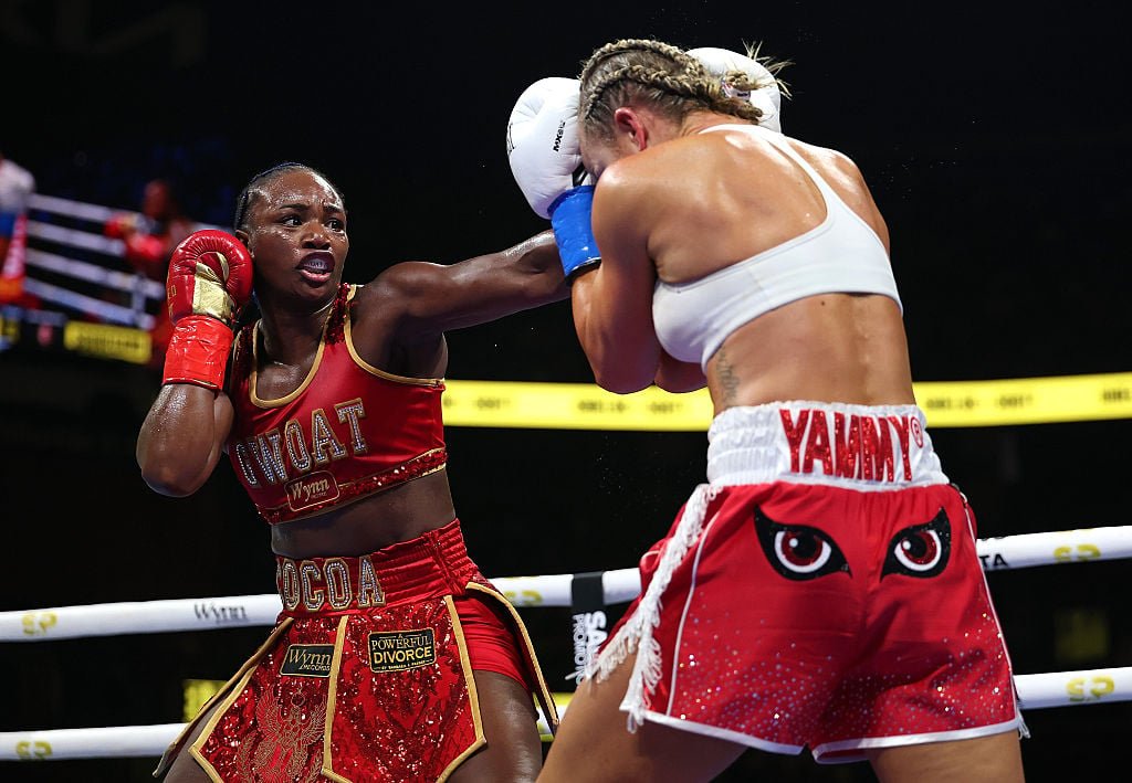Claressa Shields Stops Kaye Scott With Brutal Hooks To Earn Multiple World Titles Watch: Claressa Shields Stops Kaye Scott To Regain Multiple Titles