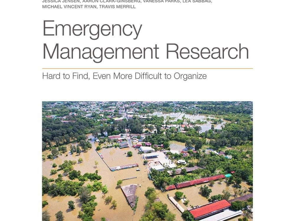 Emergency Management Research: Hard to Find, Even More Difficult to Organize Emergency Management Research: Hard to Find, Even More Difficult to Organize