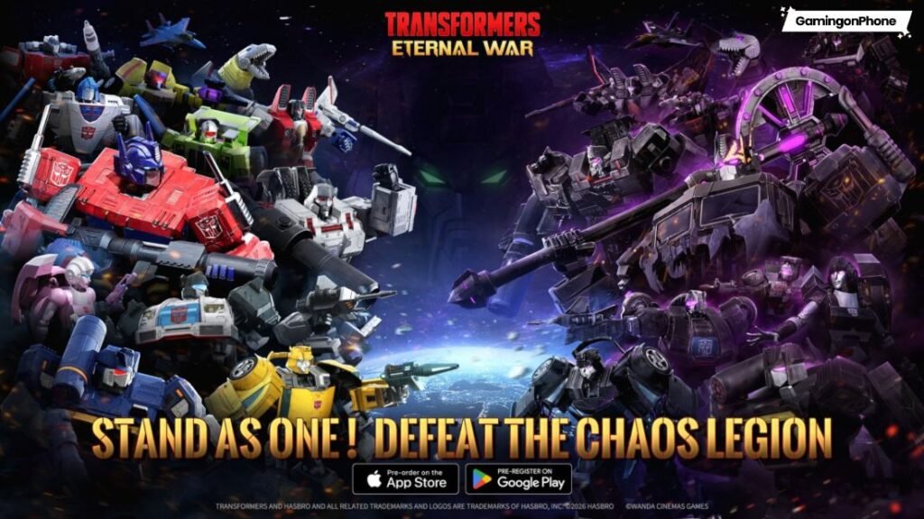 Transformers: Eternal War Pre-registration Cover