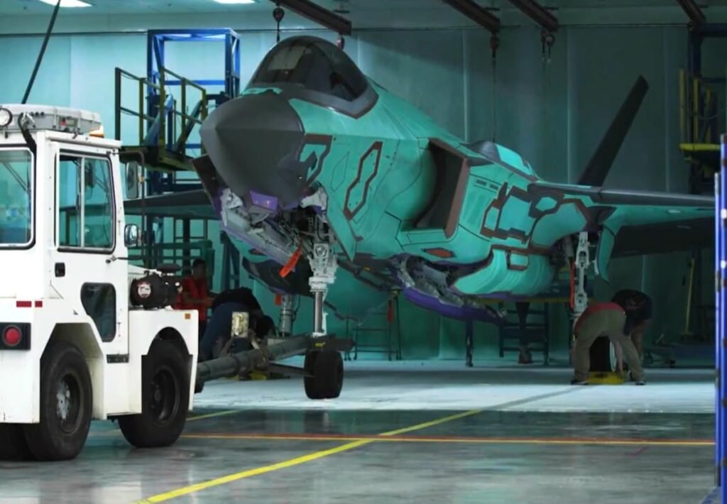 First German F-35A gets stealth coating before delivery