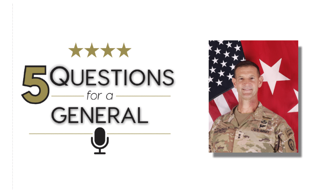 Five Questions for a General: Major General James Bartholomees Five Questions for a General: Major General James Bartholomees