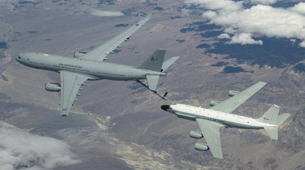 French A330 MRTT Refuels U.S. and UK RC-135 Aircraft in NATO Interoperability Milestone French A330 MRTT Refuels U.S. and UK RC-135 Aircraft in NATO Interoperability Milestone