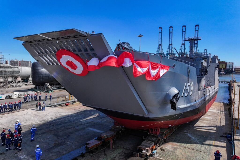 HD Hyundai Heavy Industries Launches Second Landing Support Ship for Peru HD Hyundai Heavy Industries Launches Second Landing Support Ship for Peru