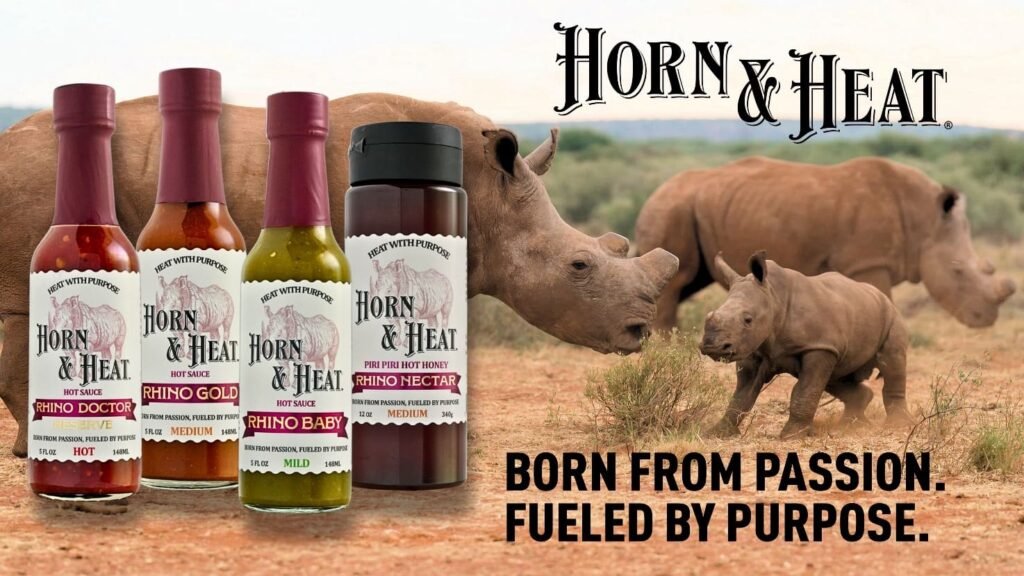 Horn & Heat Launches Chef-Crafted Hot Sauce Line Born in South Africa and Built Around Rhino Conservation