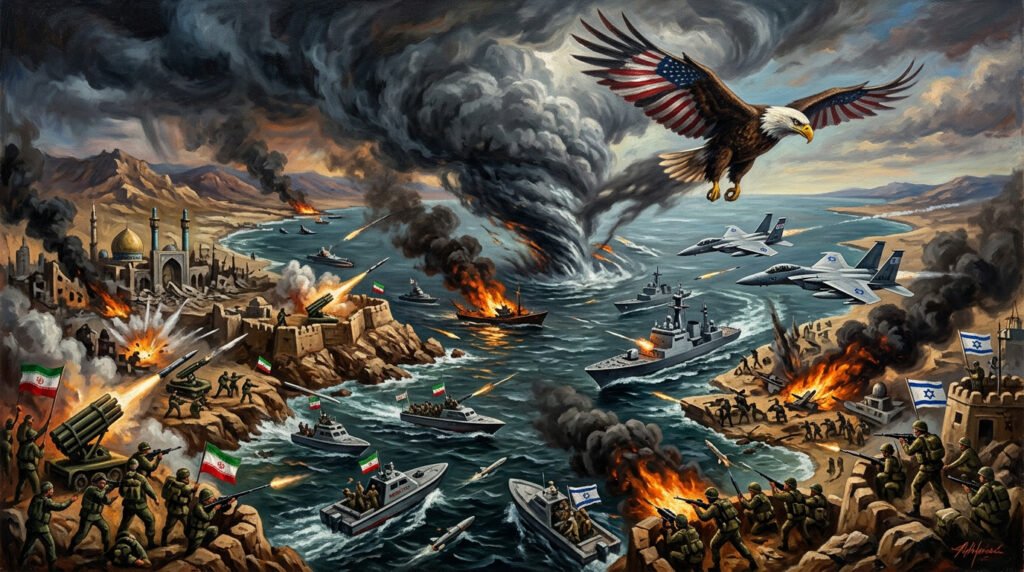 Iran: Doubts About Washington’s Strategy Will the United States leave the conflict with Iran or is it still a reliable partner for democracies in the region? (Picture: KI-generated by Nanobanana 2)