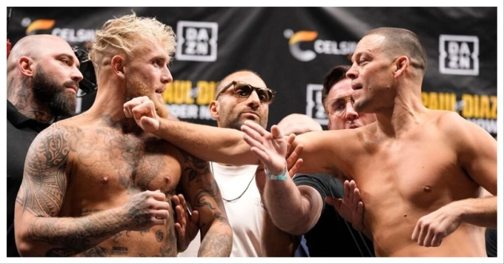 Nate Diaz Issues Four-Word Response To Jake Paul’s MMA Callout Jake Paul and Nate Diaz