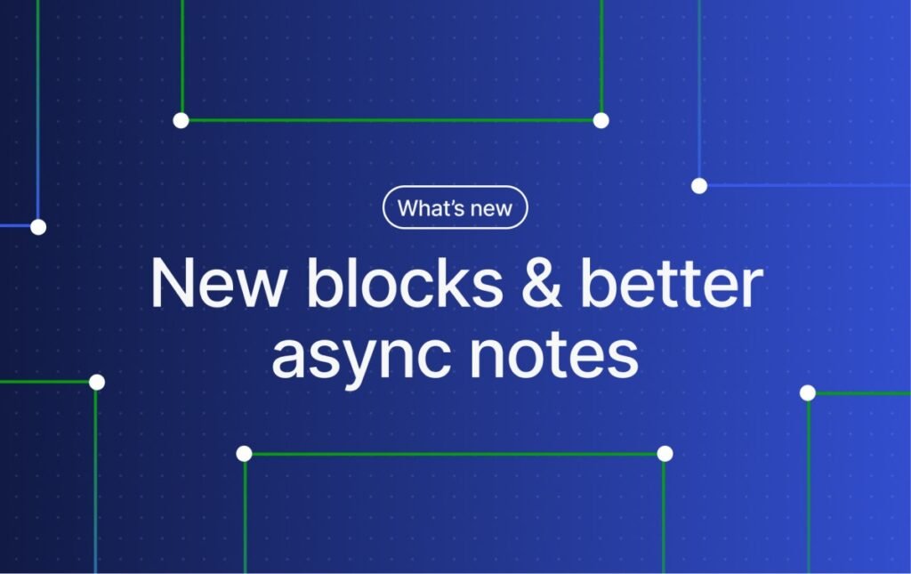 New Blocks, Notes & Plan Changes New Blocks, Notes & Plan Changes