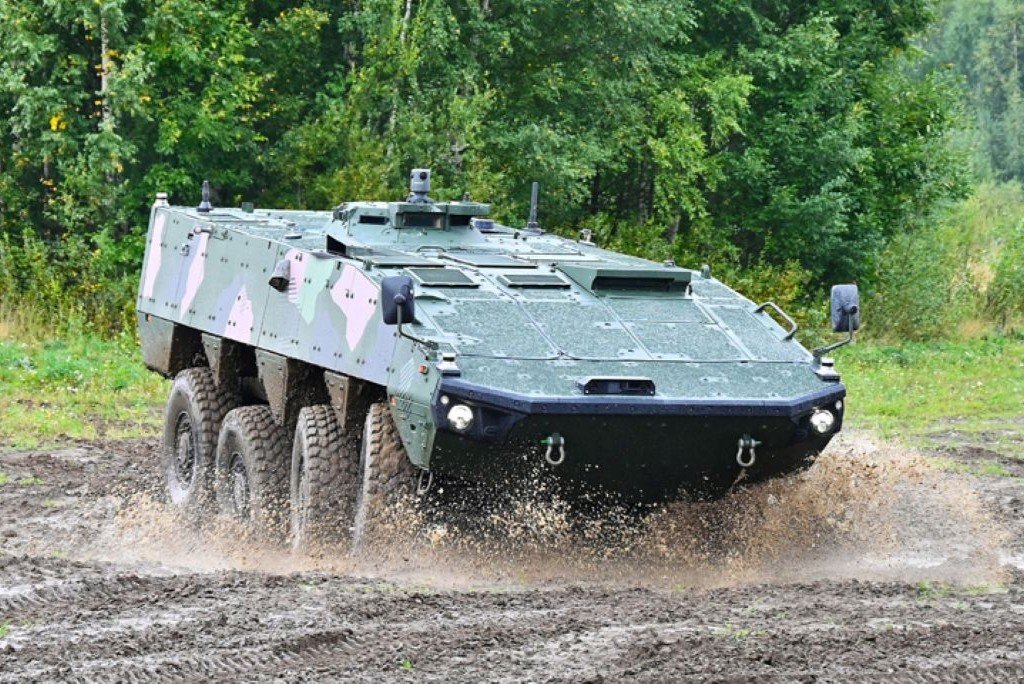 Patria demonstrates remote operation of Patria AMV armoured vehicle from Tokyo to Finland Patria demonstrates remote operation of Patria AMV armoured vehicle from Tokyo to Finland
