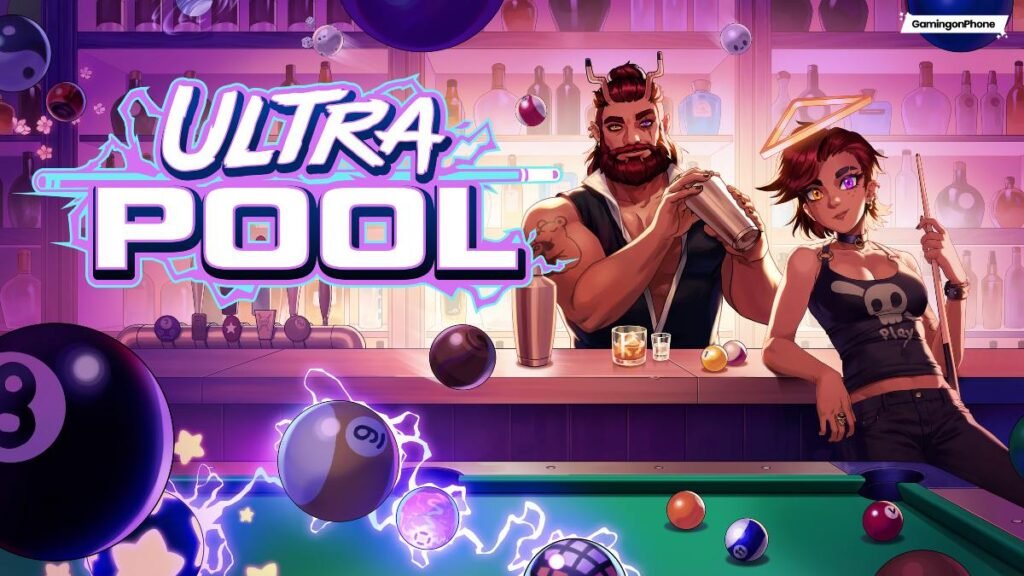 Ultrapool turns classic pool into a chaotic roguelike with bizarre balls and wild trickshots, now on mobile and PC Ultrapool Key Art cover