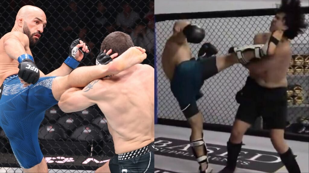 Jared Gordon throwing head kicks