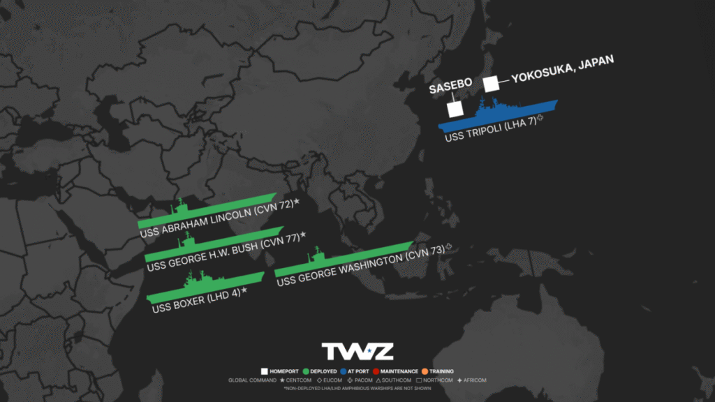 Where Are The Aircraft Carriers?: August 17, 2026 Where Are The Aircraft Carriers?: August 17, 2026